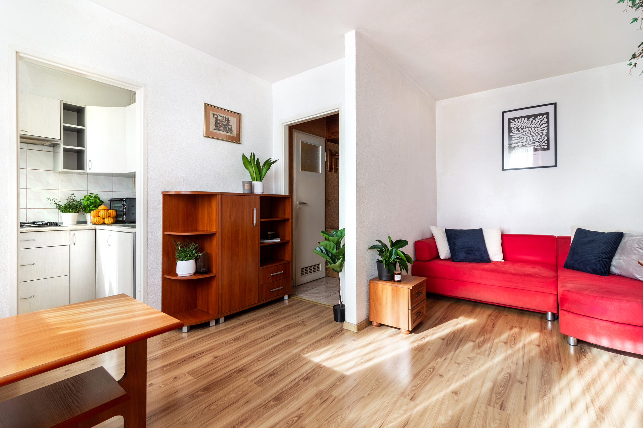 Zdjęcie salonu mieszkania przy ulicy Wesołej we Wrocławiu.