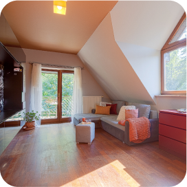 Wnętrze domu na Żwirowej we Wrocławiu — dom wyszukany przez DOMiTY.