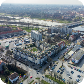 Okolica mieszkanie we Wrocławiu przy ul. Długosza sprzedane przez biuro nieruchomości DOMiTY.