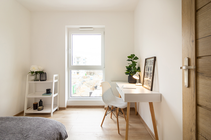 Mieszkanie przy ul. Wichrowej po dokonaniem aranżacji przez agencje nieruchomości DOMiTY.