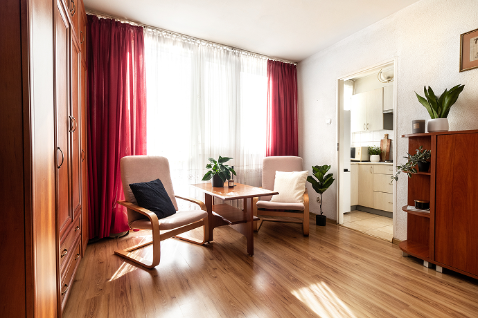 Wrocław, ul. Wesoła – mieszkanie po wprowadzonych poprawkach aranżacyjnych przez DOMiTY.